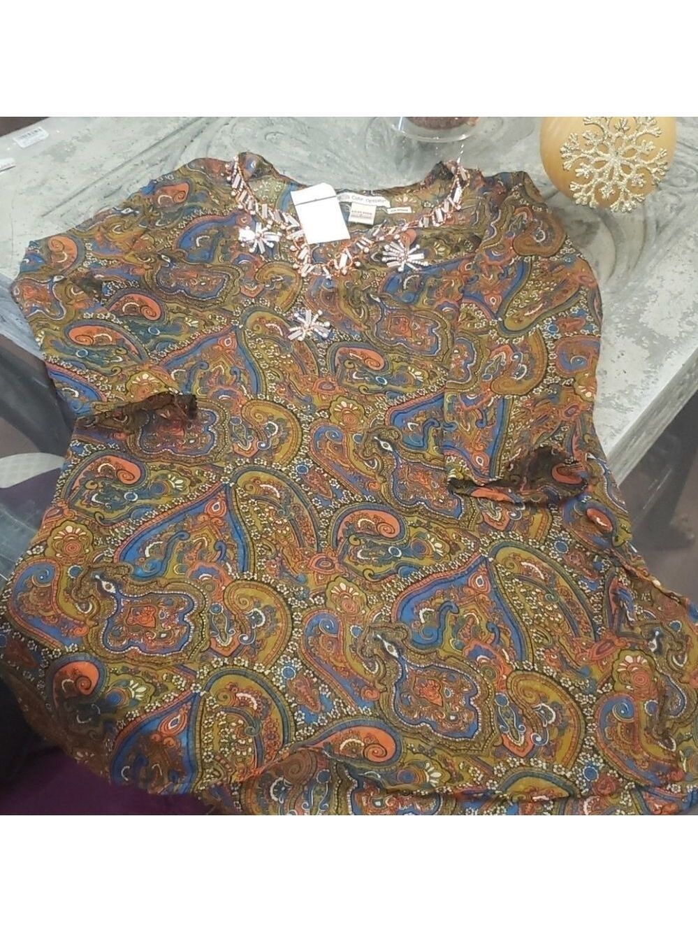 WOMEN'S New Lightweight Jeweled Neckline Beach cover